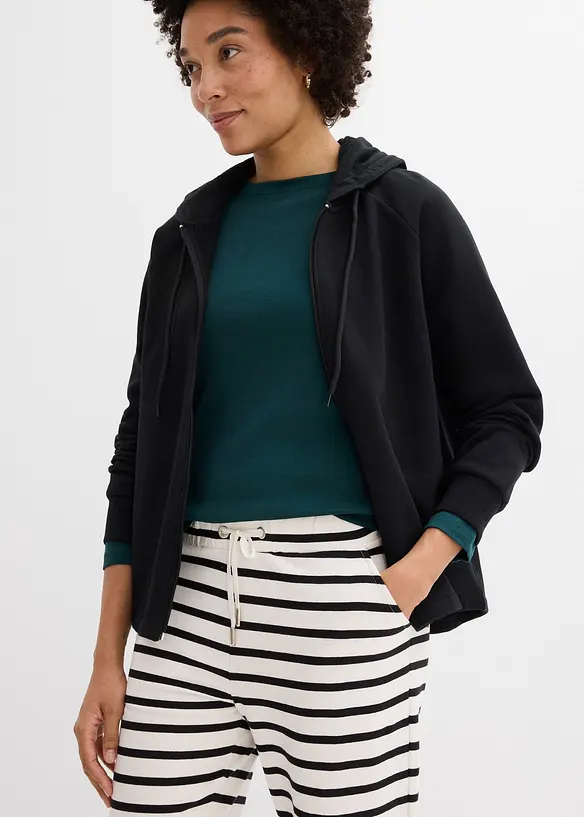 Pantaloni in felpa di puro cotone biologico, bonprix