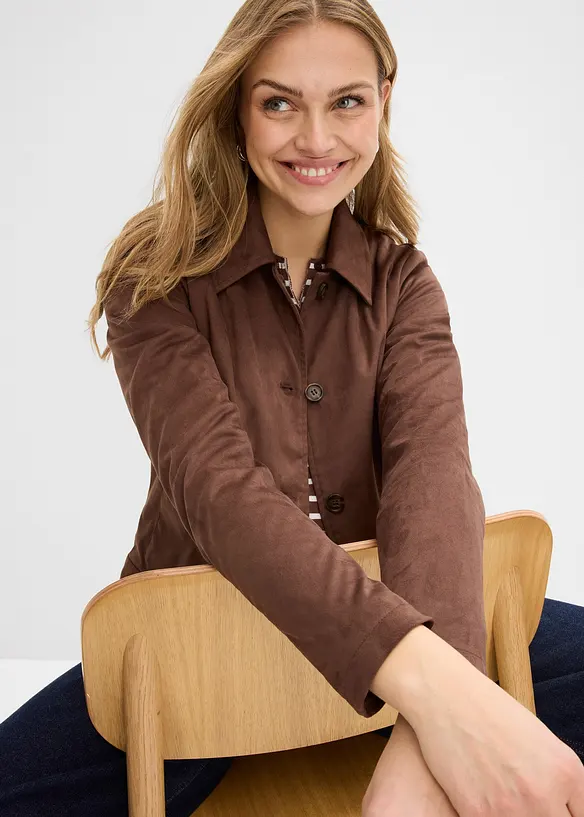 Giacca in similpelle scamosciata, bonprix