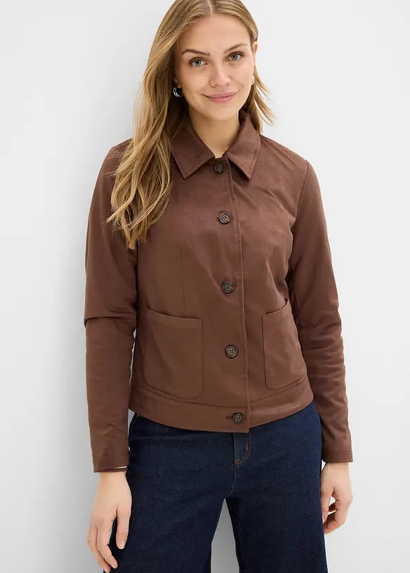 Giacca in similpelle scamosciata, bonprix