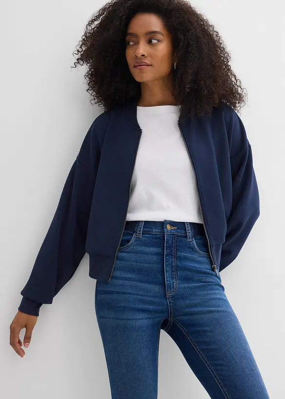 Jeans skinny con elastico in vita, vita alta, bonprix