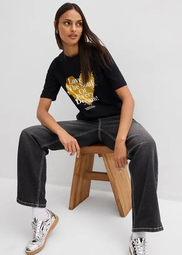 T-shirt in puro cotone biologico, bonprix