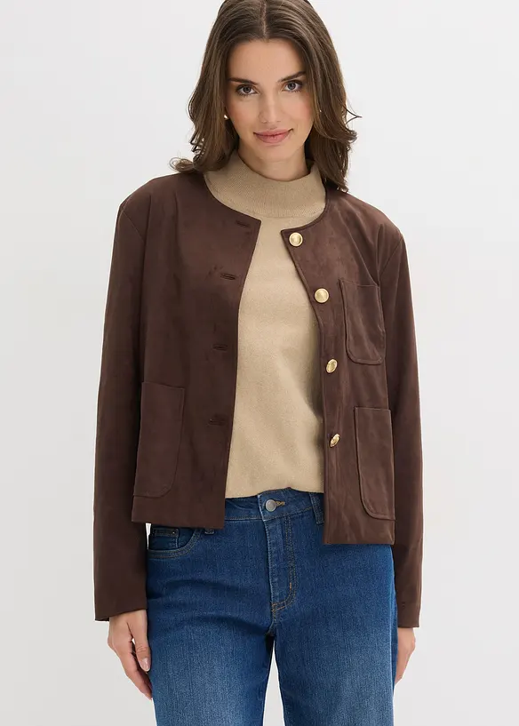 Giacca in similpelle scamosciata, bonprix