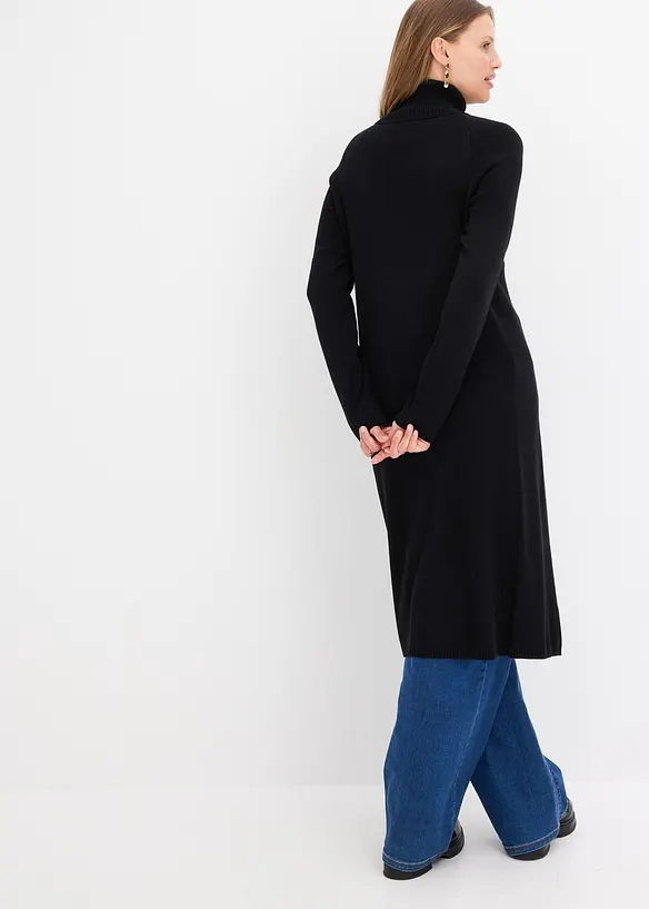 Maglione lungo con spacco, bonprix