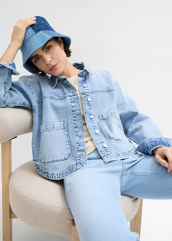 Giacca-camicia di jeans, bonprix
