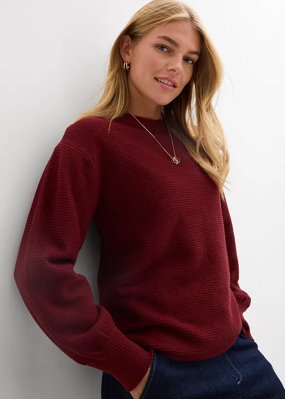 Maglione in misto cotone, bonprix