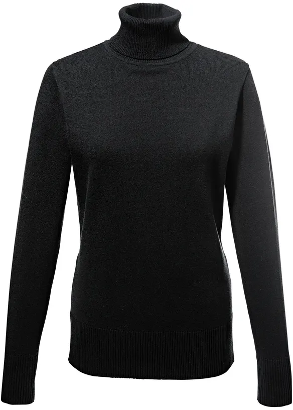 Maglione a collo alto in filato fine, bonprix