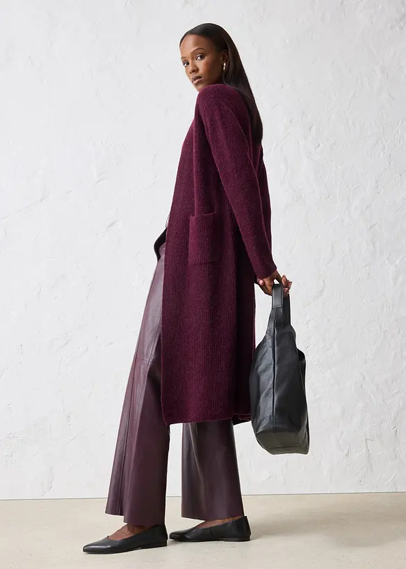 Maxi cardigan con fibra di alpaca, bonprix
