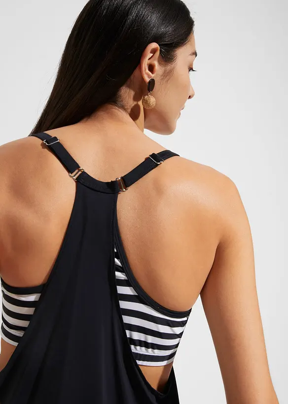 Tankini lungo effetto a strati (set 2 pezzi), bonprix