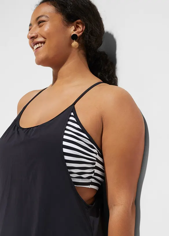 Tankini lungo effetto a strati (set 2 pezzi), bonprix