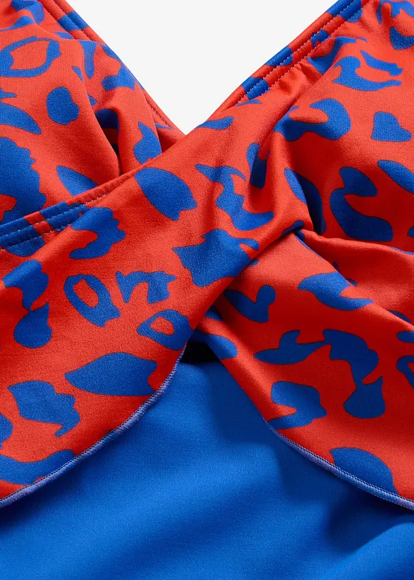 Costume intero con effetto incrociato, bonprix