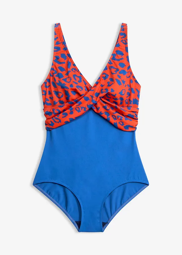 Costume intero con effetto incrociato, bonprix