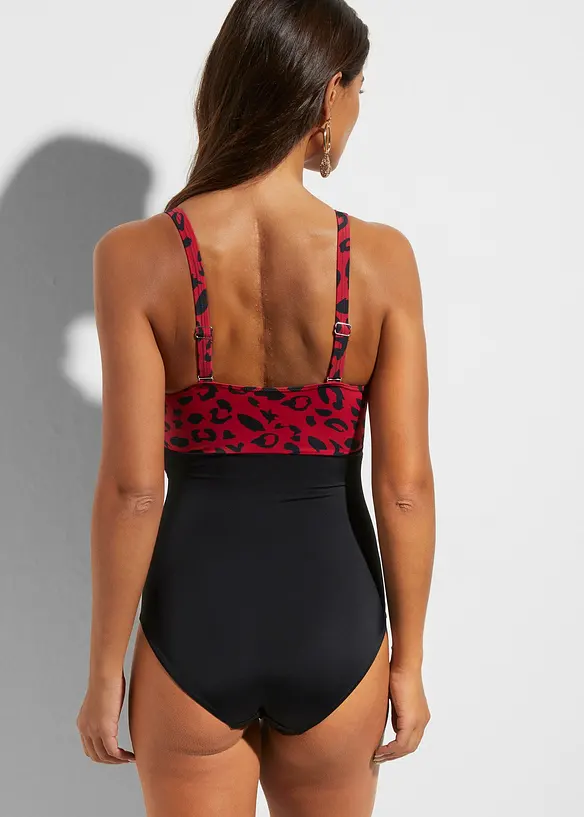 Costume intero con effetto incrociato, bonprix