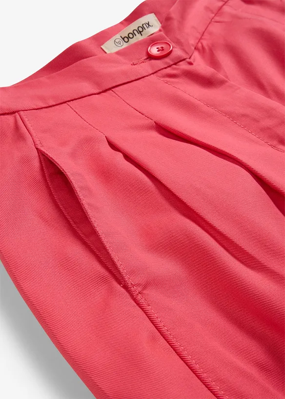 Pantaloni con pinces in lyocell fluente, bonprix