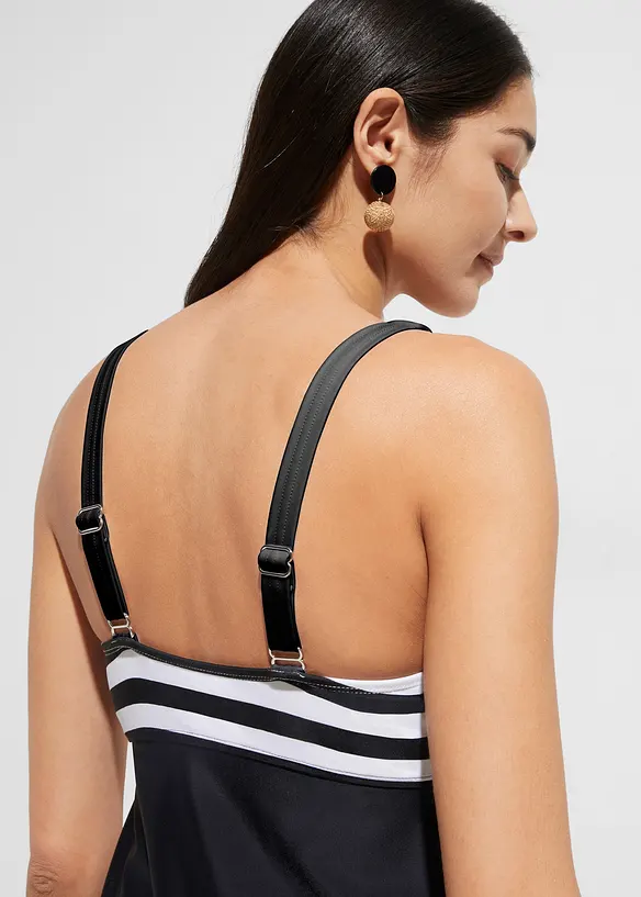 Tankini lungo con slip a vita alta (set 2 pezzi), bonprix