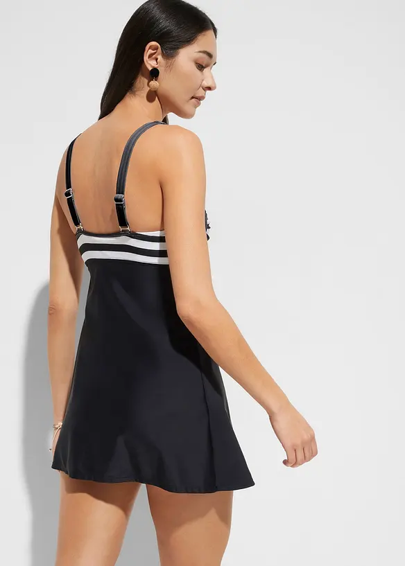 Tankini lungo con slip a vita alta (set 2 pezzi), bonprix