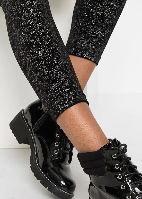 Leggings in velluto glitterato, bonprix