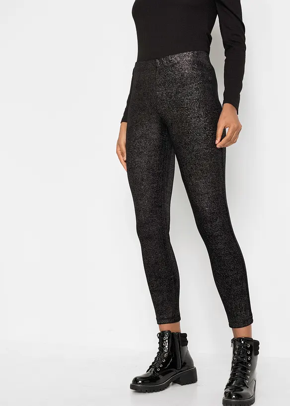 Leggings in velluto glitterato, bonprix