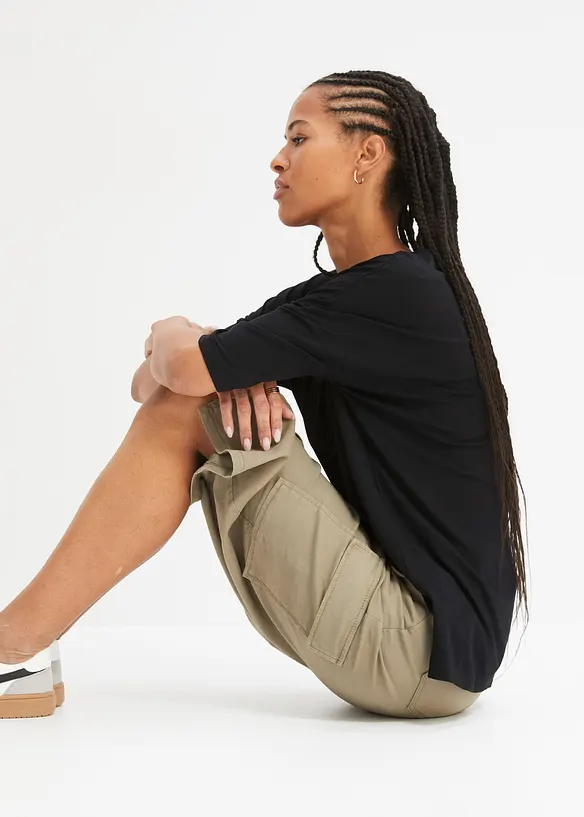 Maglia boxy in misto viscosa morbido, bonprix