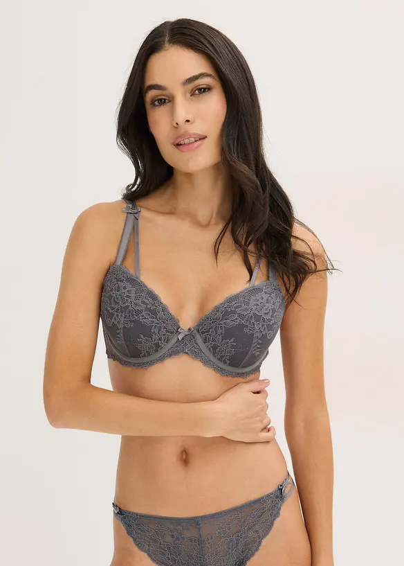 Reggiseno con coppe preformate in pizzo fine, bonprix