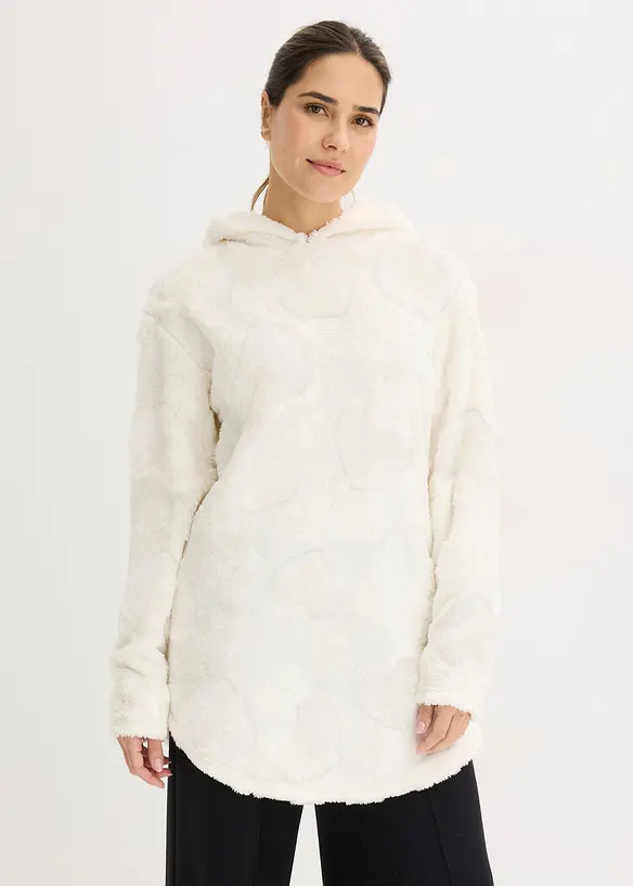 Maglia pigiama oversize con motivo a cuoricini, bonprix