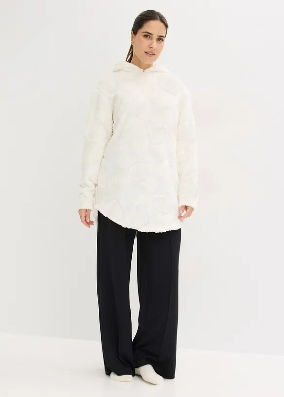 Maglia pigiama oversize con motivo a cuoricini, bonprix