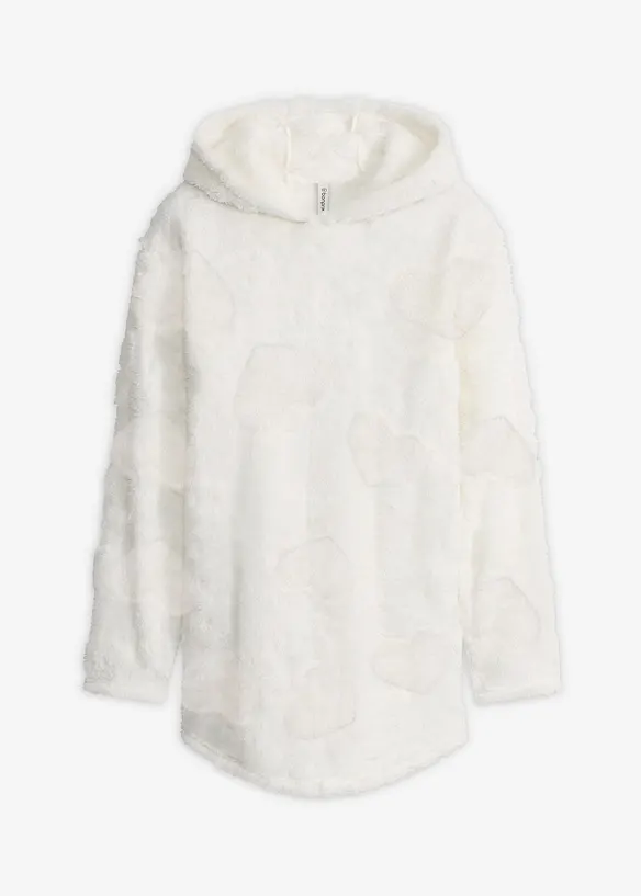 Maglia pigiama oversize con motivo a cuoricini, bonprix