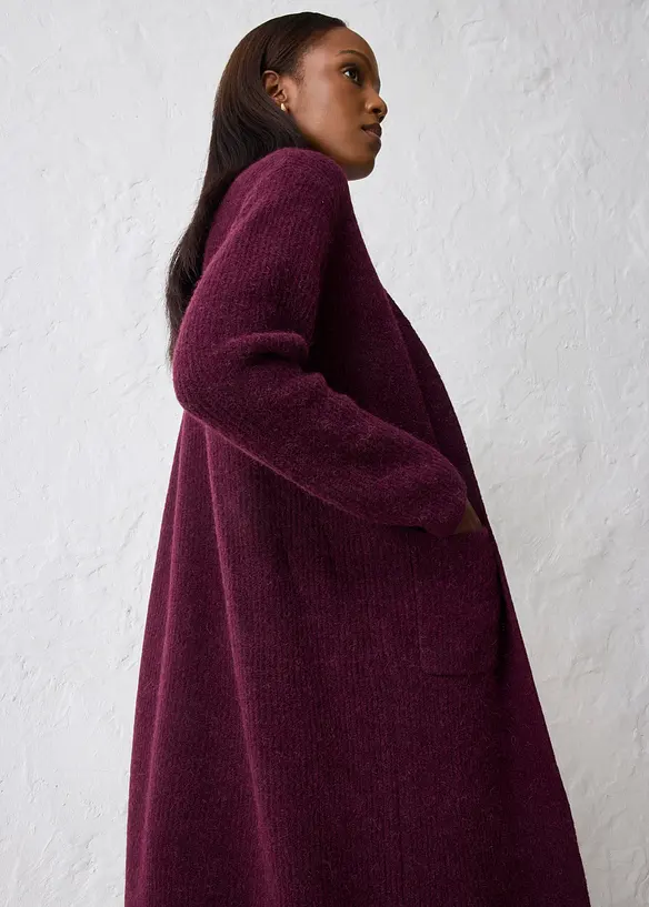 Maxi cardigan con fibra di alpaca, bonprix