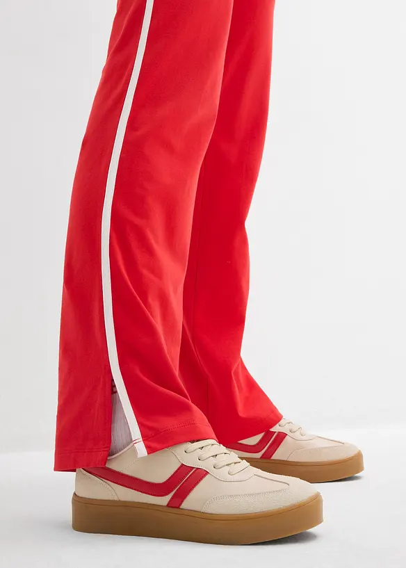 Tuta sportiva in cotone elasticizzato (set 2 pezzi), bonprix