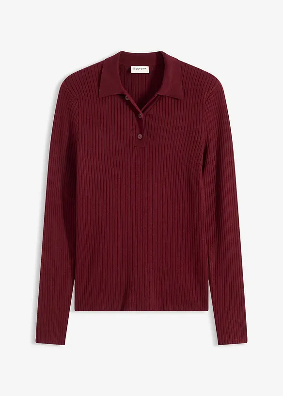 Maglione in filato fine con bottoni, bonprix