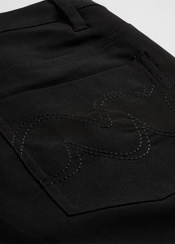 Pantaloni elasticizzati in bengalina, bootcut, bonprix