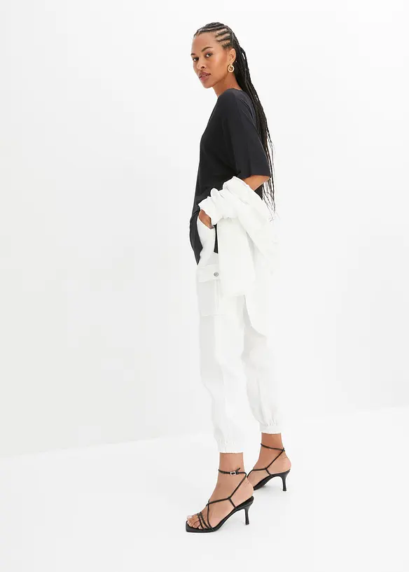 Maglia lunga in misto viscosa, bonprix