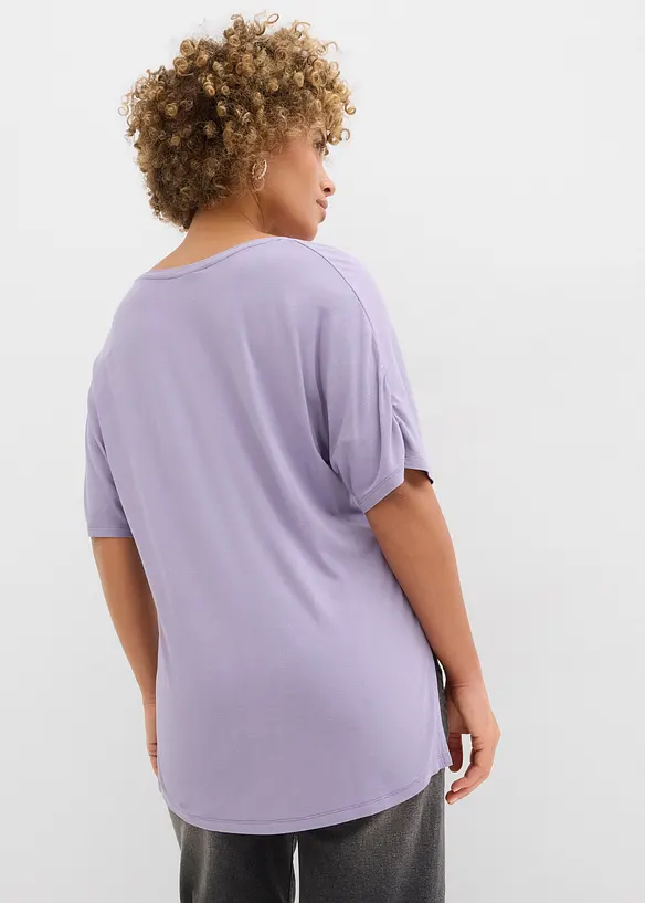 Maglia lunga in misto viscosa, bonprix