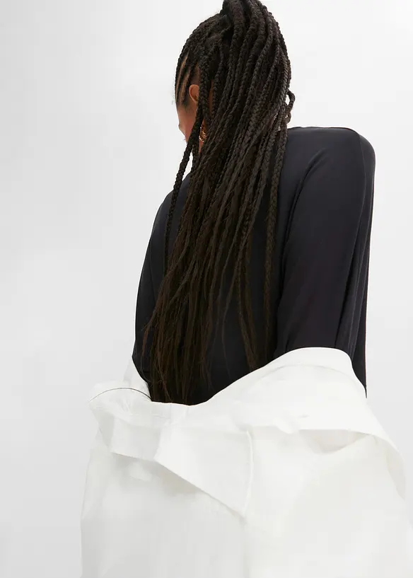 Maglia lunga in misto viscosa, bonprix