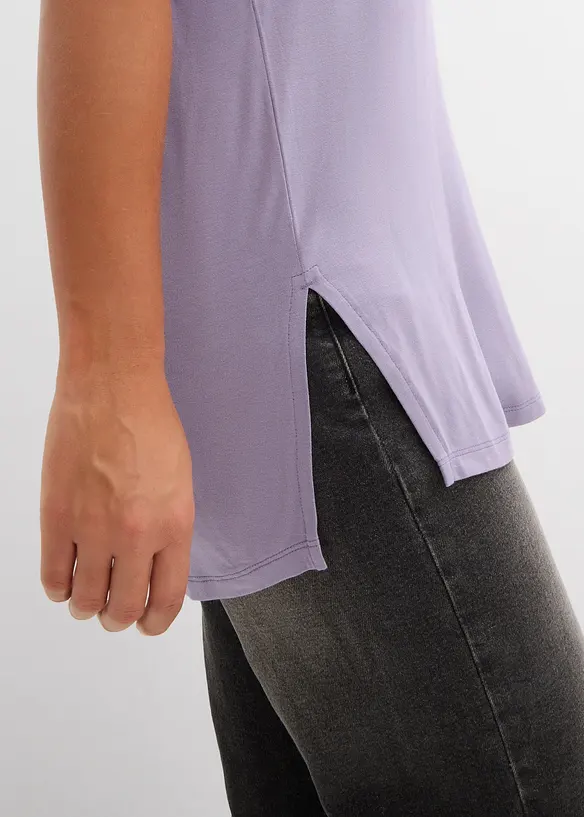 Maglia lunga in misto viscosa, bonprix