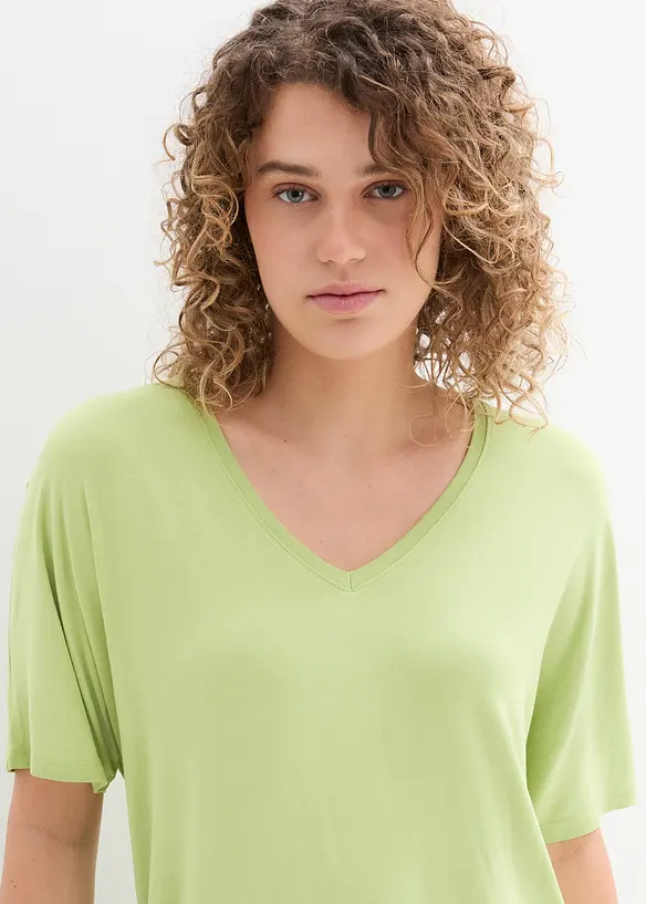 Maglia lunga in misto viscosa, bonprix