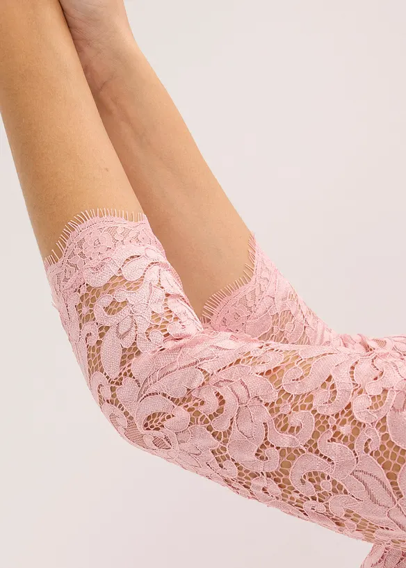 Abito lungo con pizzo, bonprix