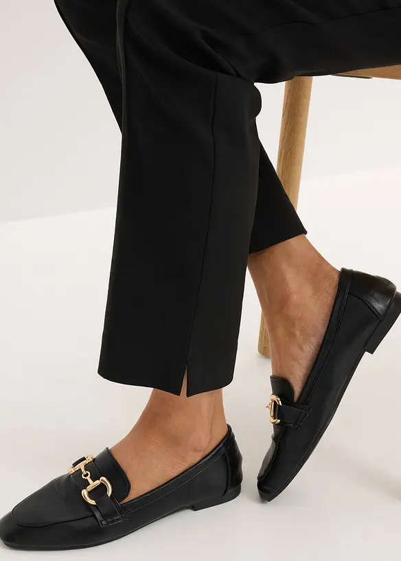 Pantaloni in bengalina con elastico in vita, bonprix