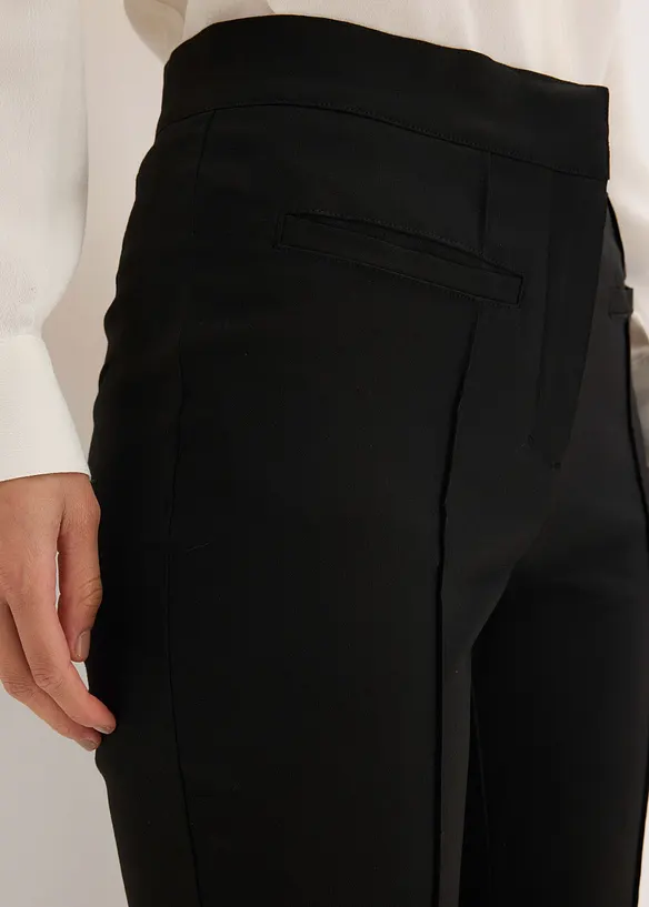 Pantaloni in bengalina con elastico in vita, bonprix