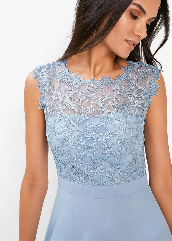 Abito lungo con pizzo, bonprix