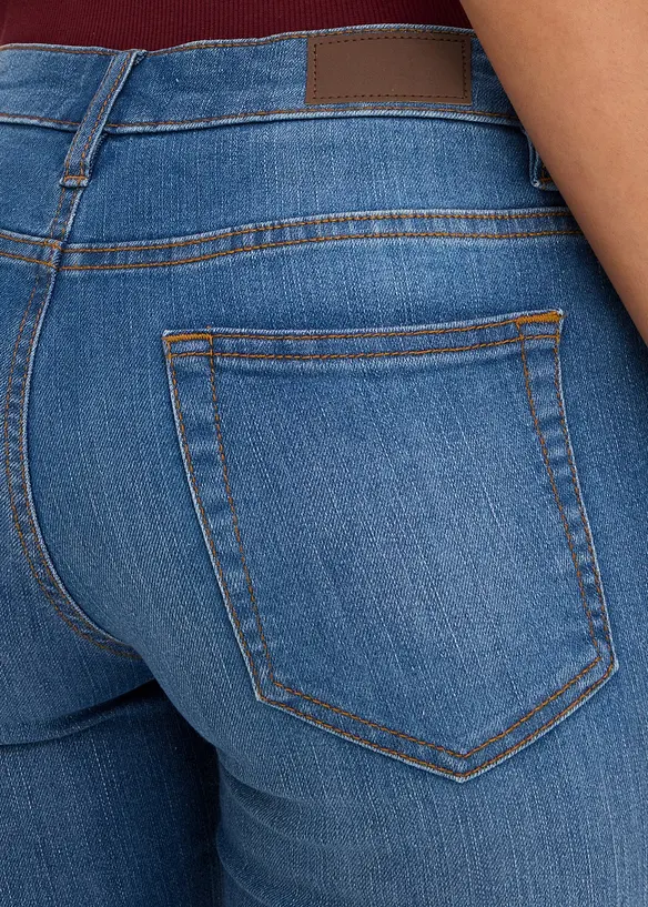 Jeans skinny elasticizzati, vita media, bonprix