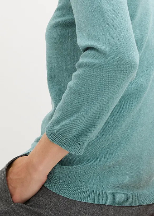 Maglione in filato fine misto viscosa, bonprix