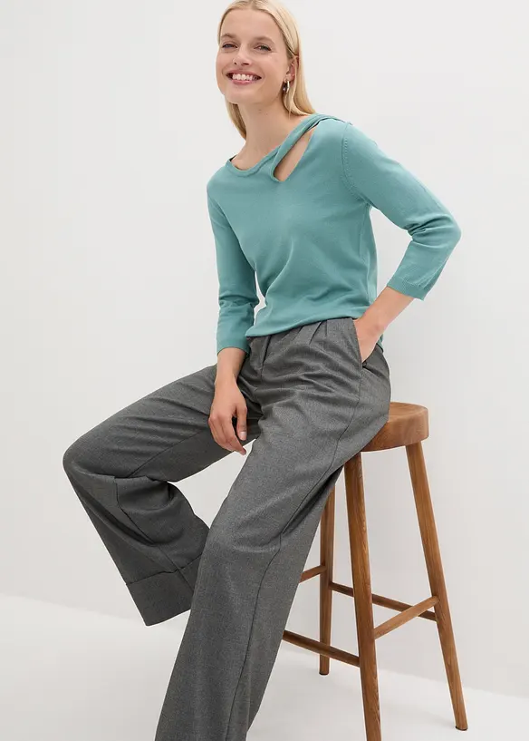 Maglione in filato fine misto viscosa, bonprix