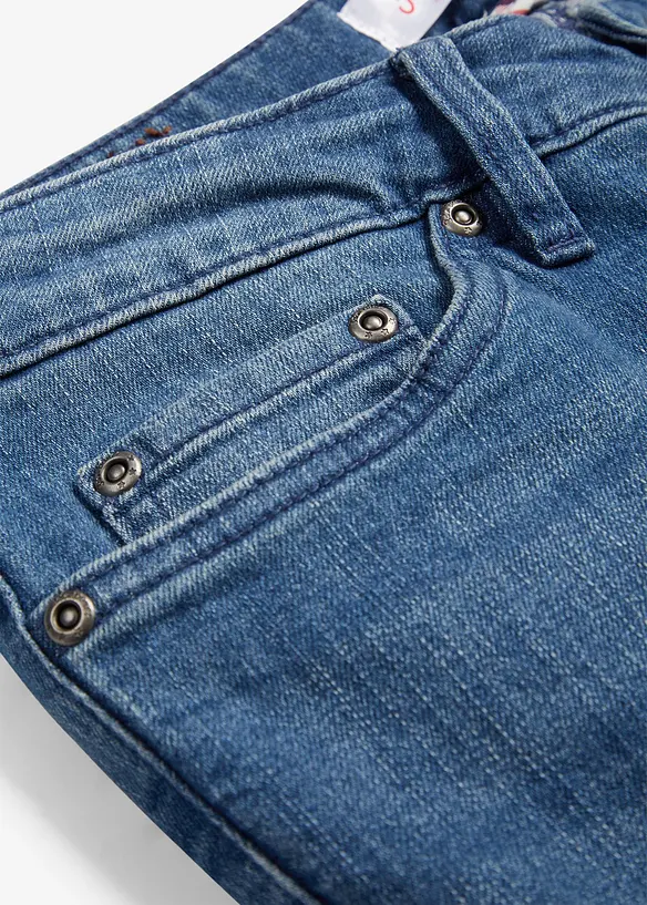 Jeans bootcut elasticizzati, vita media, bonprix