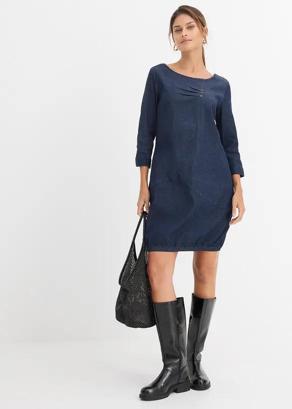 Abito di jeans elasticizzato, bonprix