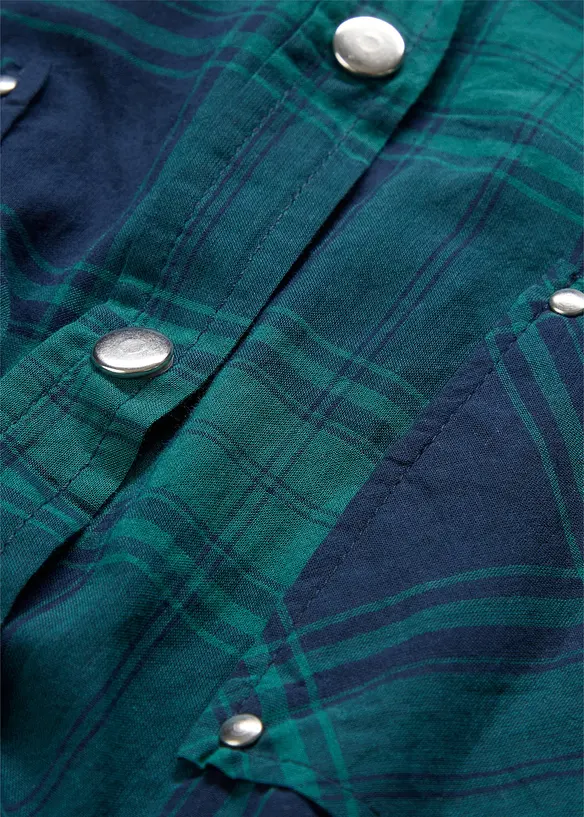 Camicia a quadri in puro cotone, bonprix