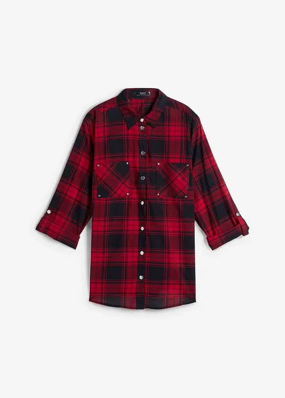 Camicia a quadri in puro cotone, bonprix