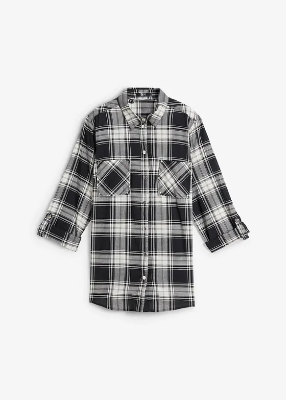 Camicia a quadri in puro cotone, bonprix