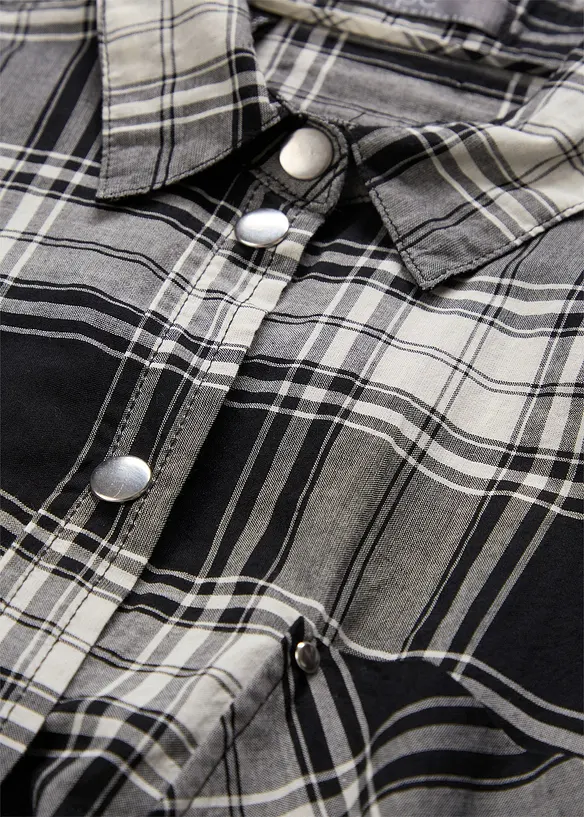 Camicia a quadri in puro cotone, bonprix