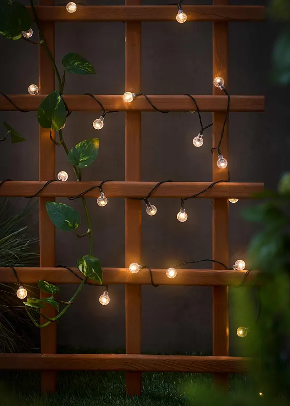 Catena luminosa solare con 50 sfere LED piccole, bonprix