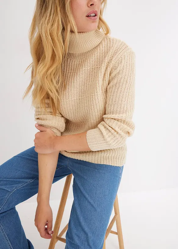 Maglione a collo alto, bonprix